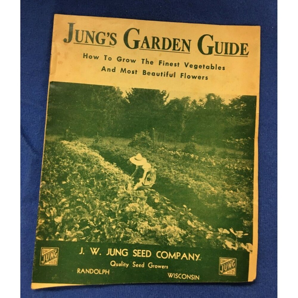 Jung's Garden Guide J W Jung Seed Co 6 1/2"x 5" Informational Gardening Vintage